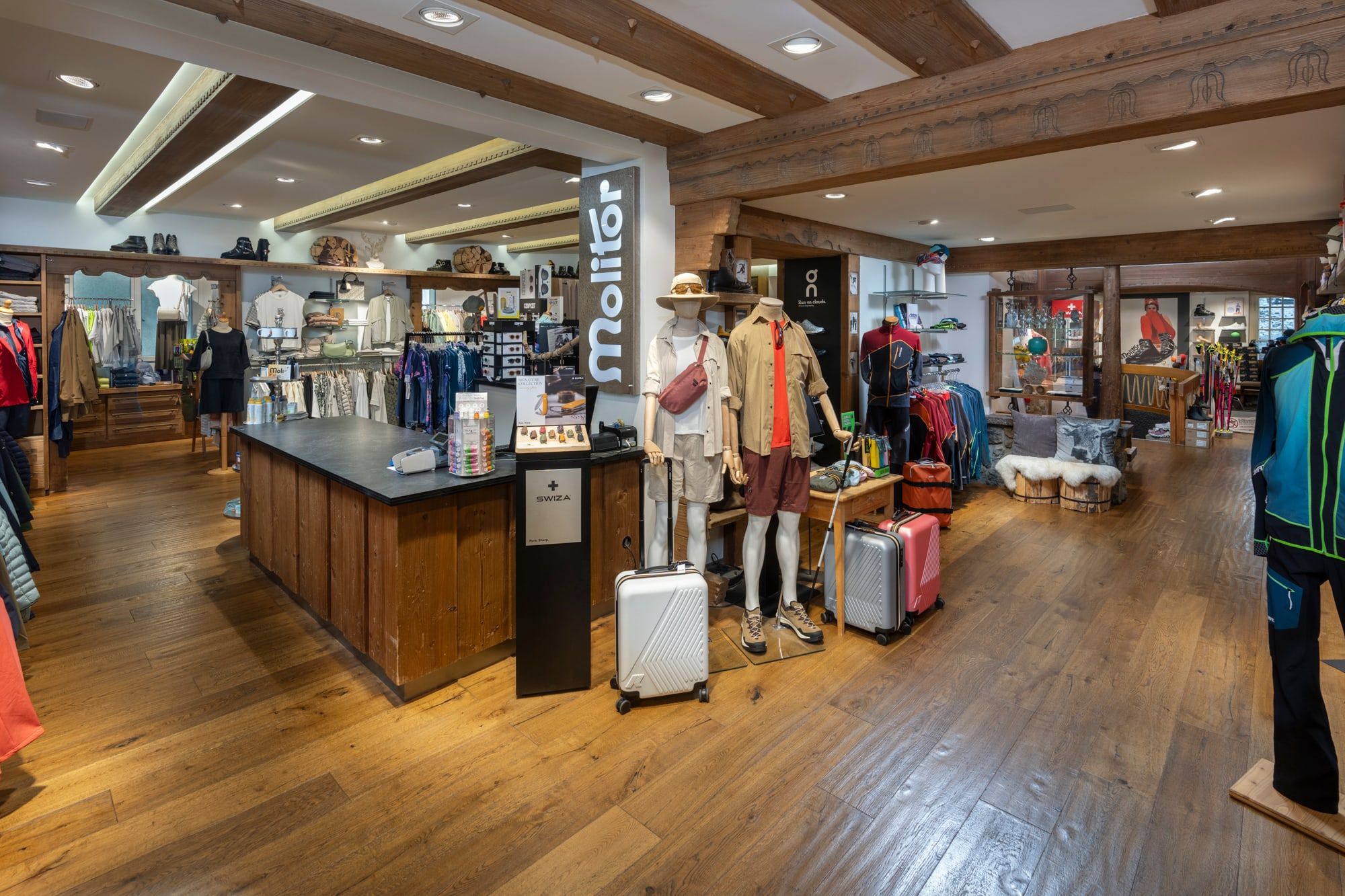 Molitor Sport sales floor with counter